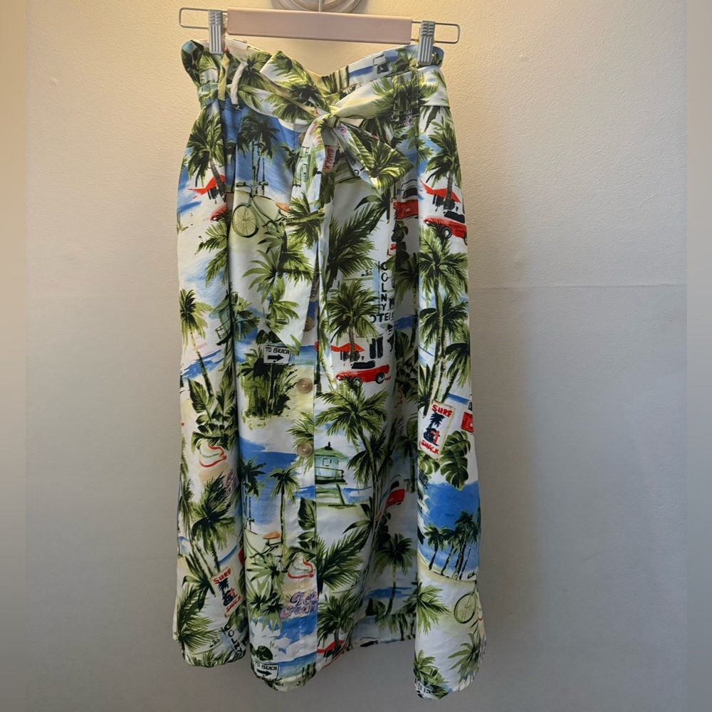 Tropical Print Skirt - Picture 2 of 5